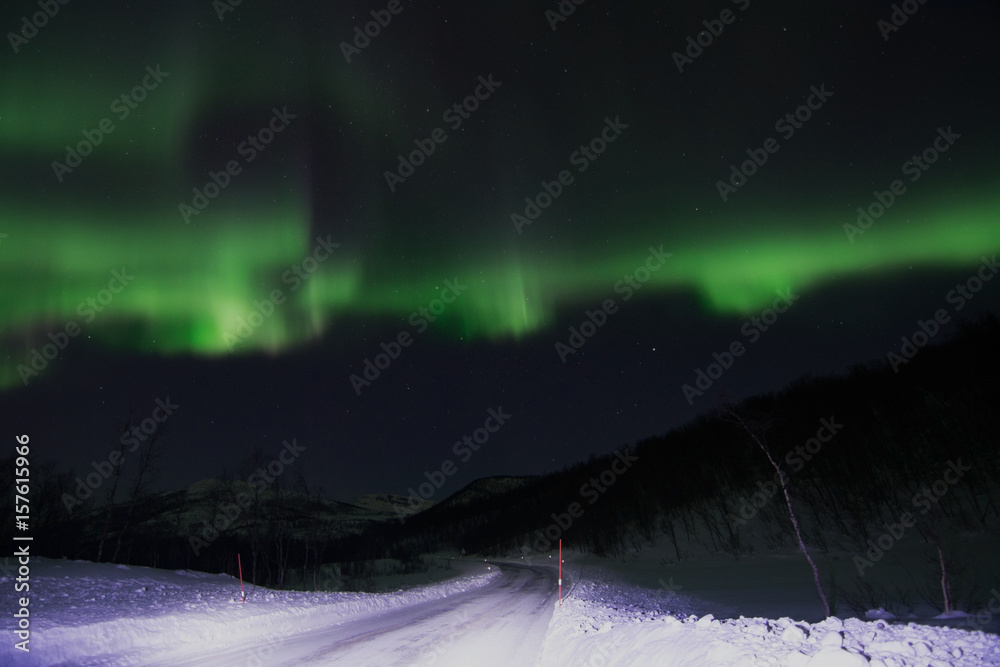 Polarlichter nahe Lyfjord, Norwegen