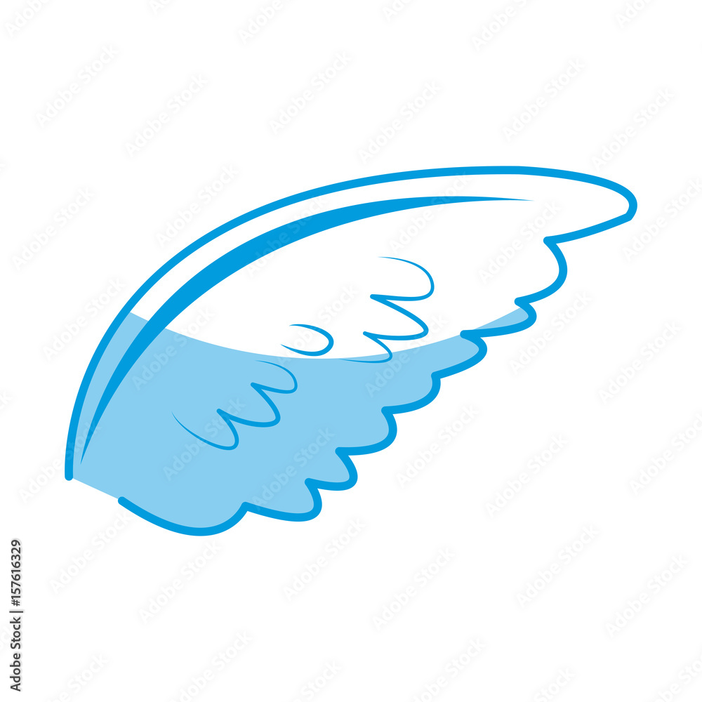 wing feather bird angel decoration abstract symbol vector illustration wing feather bird angel decoration abstract symbol vector illustration