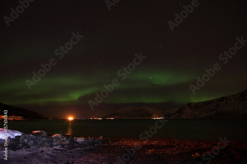 Polarlichter bei Aun  Harstad  Norwegen