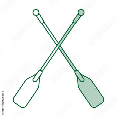 Team canoes flat illustration vector design icon graphic shadow