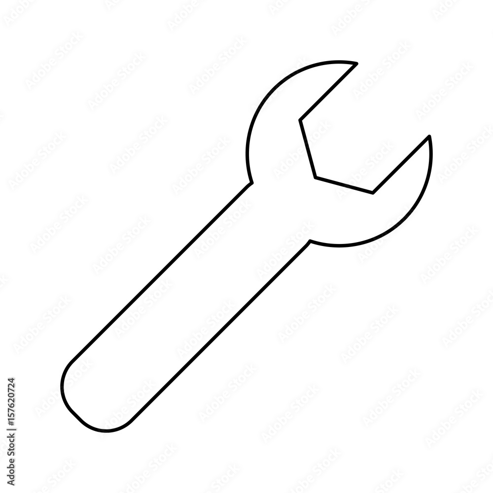 Spanner tool wrench vector illustration graphic design icon Spanner tool wrench vector illustration graphic design icon