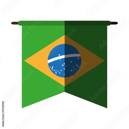 carnival brazil flat icon vector design graphic illustration shadow
