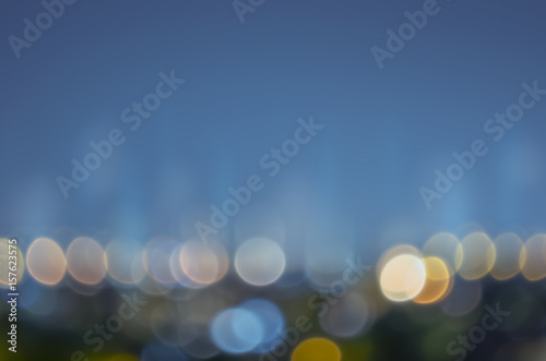 Tableau sur toile Abstract background city lights at night.