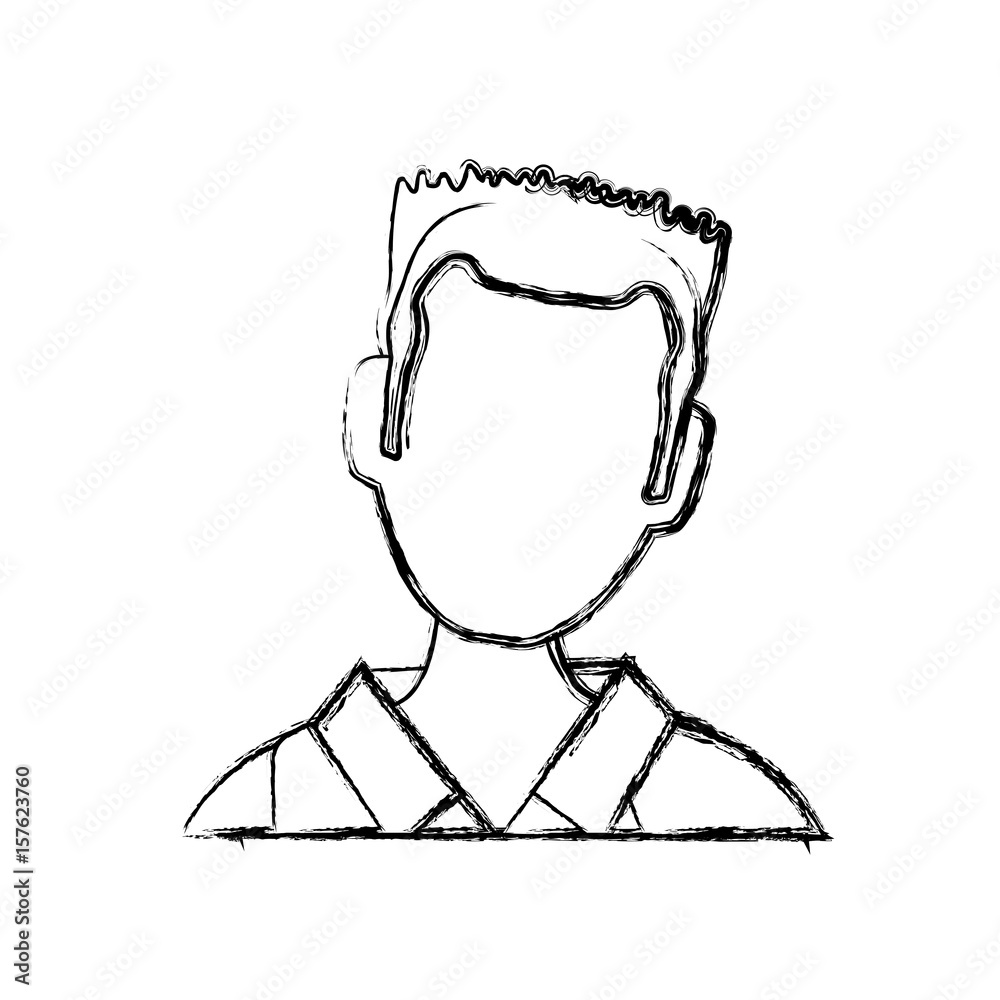 Man faceless avatar icon vector illustration graphic design Man faceless avatar icon vector illustration graphic design