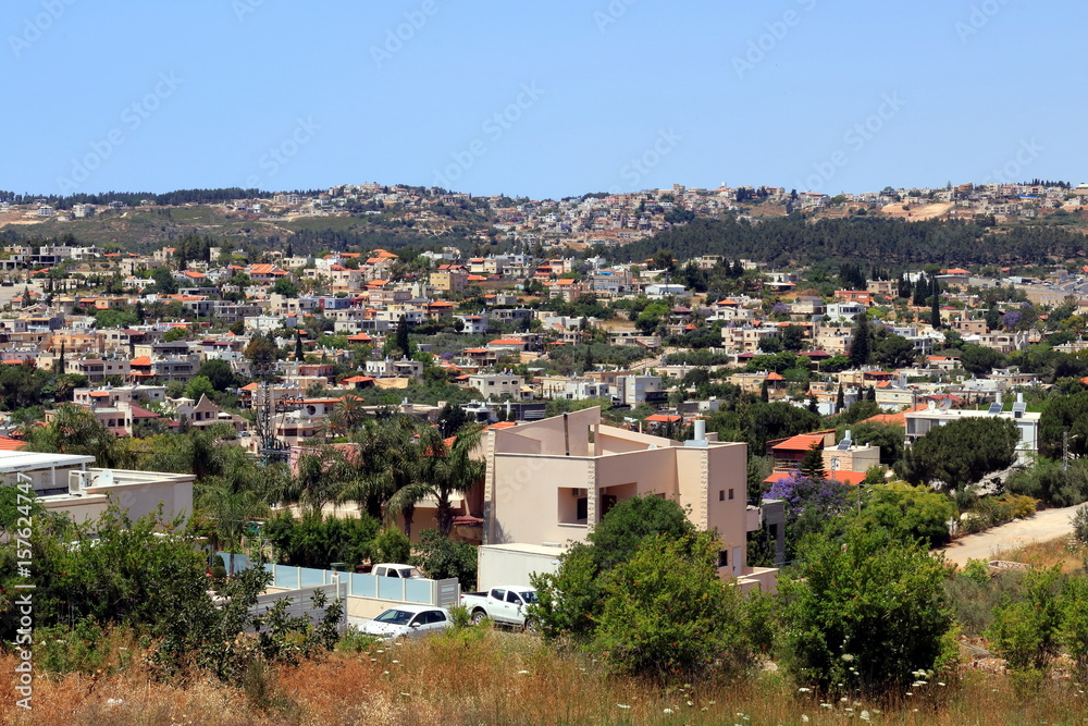 Druze village of Daliat El-Carmel in Israel