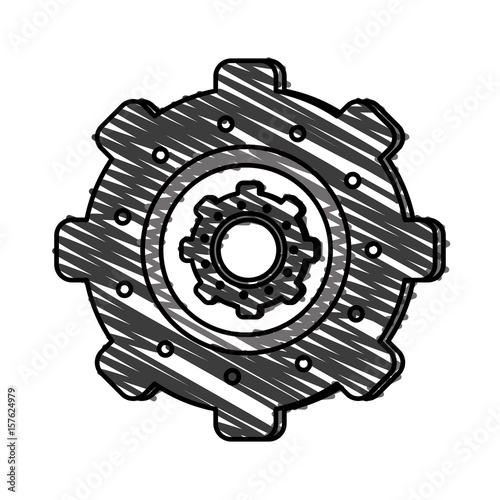 pinion cartoon illustration design graphic icon vector shadow