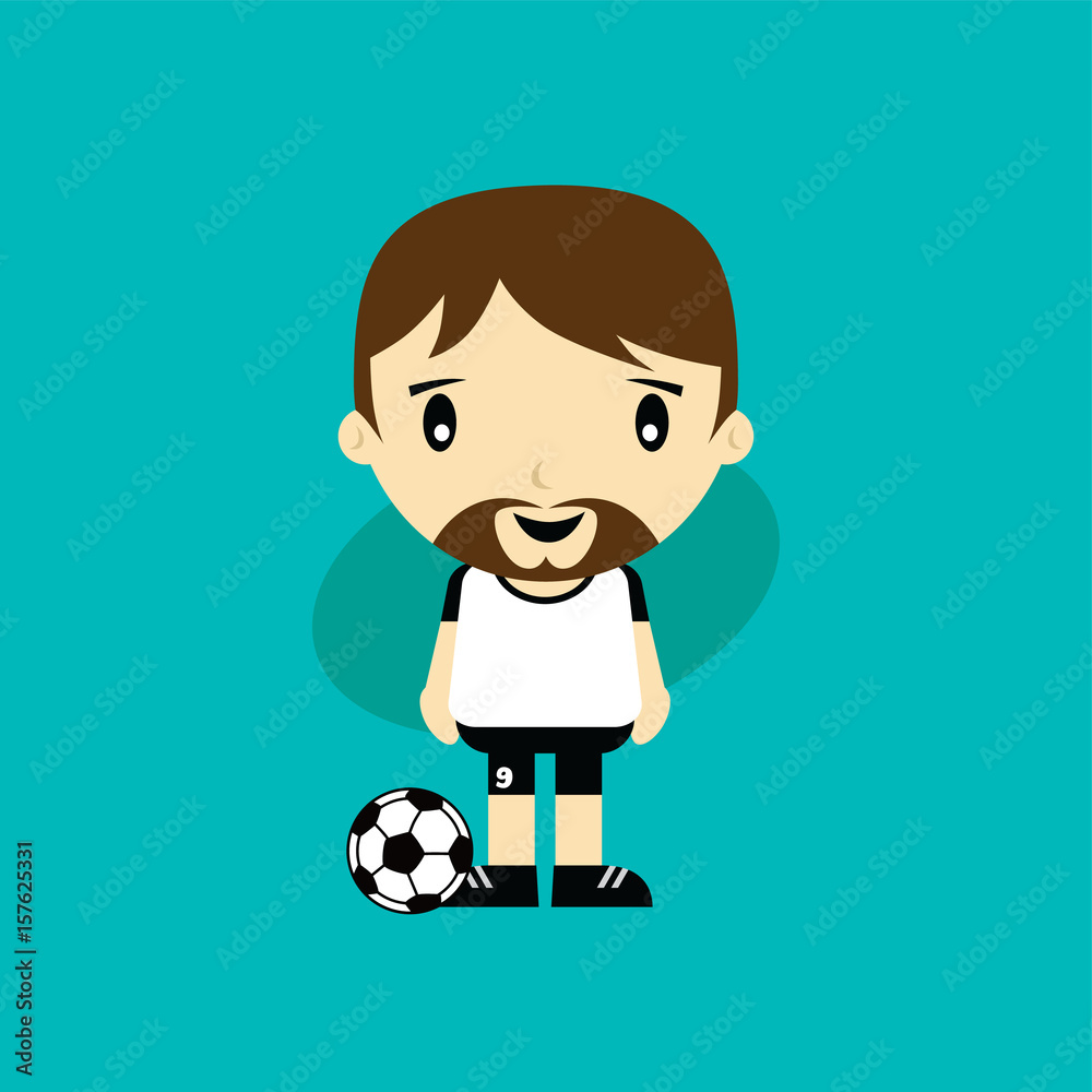 funny cartoon soccer player league vector art funny cartoon soccer player league vector art