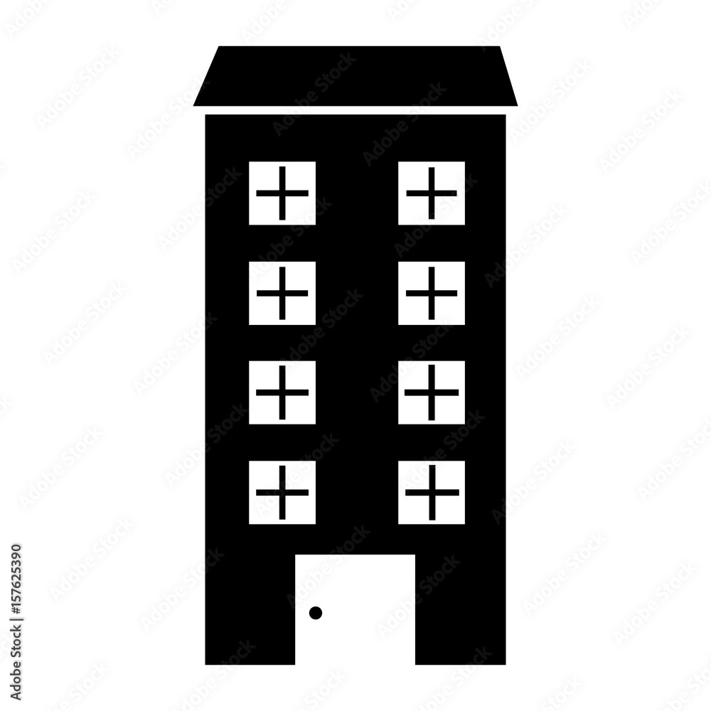 big building isolated icon vector illustration design