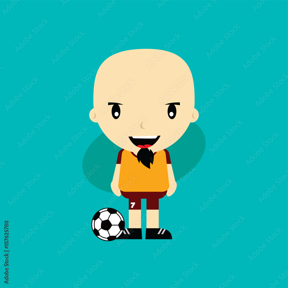 funny cartoon soccer player league vector art funny cartoon soccer player league vector art