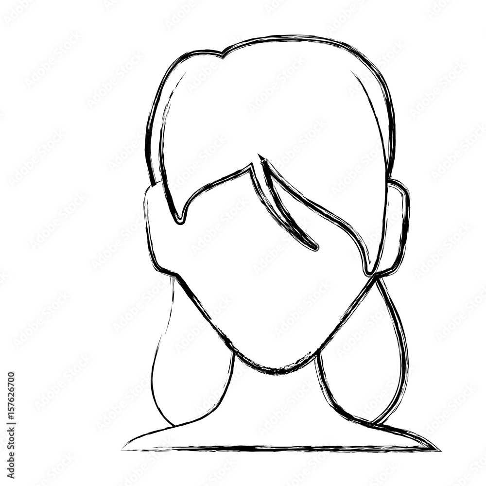 Woman faceless avatar vector illustration graphic design Woman faceless avatar vector illustration graphic design
