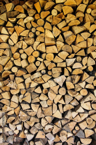 firewood stacked texture