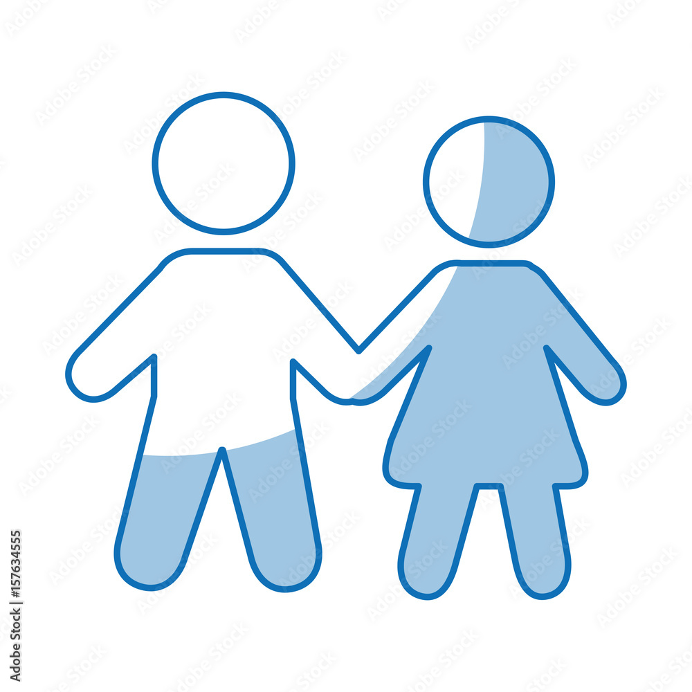 couple human figure silhouette icon vector illustration design couple human figure silhouette icon vector illustration design