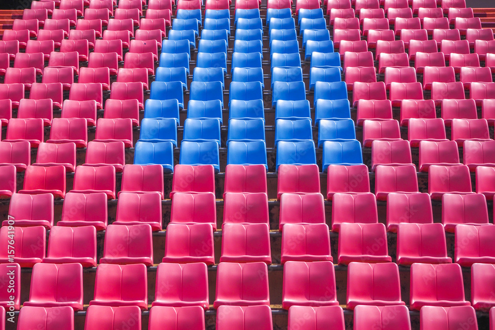 Fototapeta premium Rows of empty seat