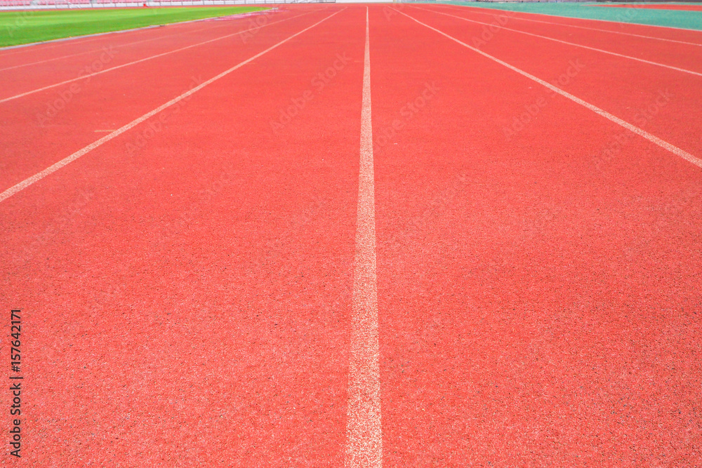 Fototapeta premium red running track