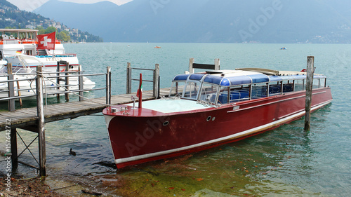 Photo of iconic lake Como and Lugano, Italy