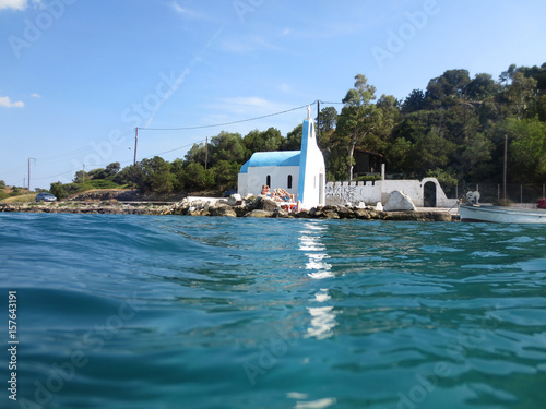 Photo of Heraion in Loutraki and Lake Vouliagmeni, Corinth, Greece photo