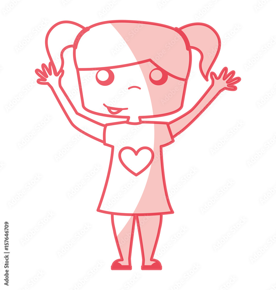 cute girl drawing character vector illustration design cute girl drawing character vector illustration design
