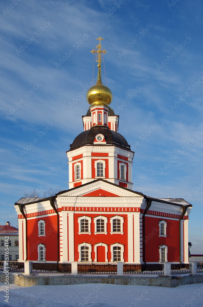 Obraz premium ROSTOV, RUSSIA - January, 2017: Holy Trinity Saint Serguius Varnickiy monastery in Rostov