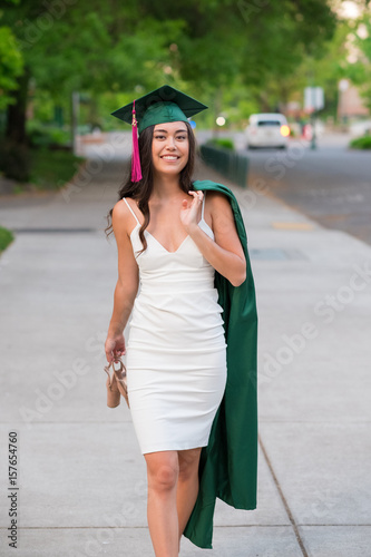 College Graduation Photo on University Campus