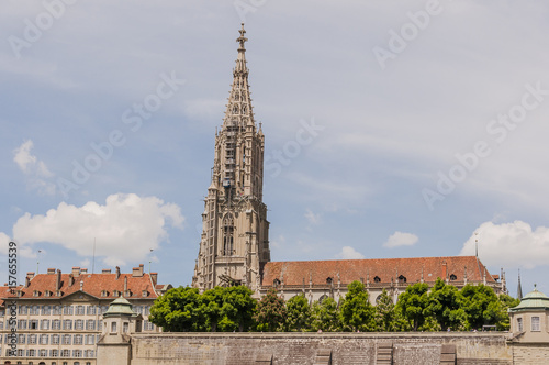 Bern, Stadt, Altstadt, Münster, Berner Münster, Kirche, Altstadthäuser, Schwellenmätteli, Matte, Mattequariter, Frühling, Sommer, Schweiz