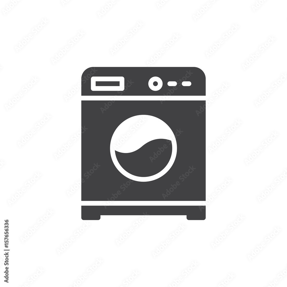 Washing machine icon vector, filled flat sign, solid pictogram isolated on white. Laundry symbol, logo illustration. Pixel perfect Washing machine icon vector, filled flat sign, solid pictogram isolated on white. Laundry symbol, logo illustration. Pixel perfect