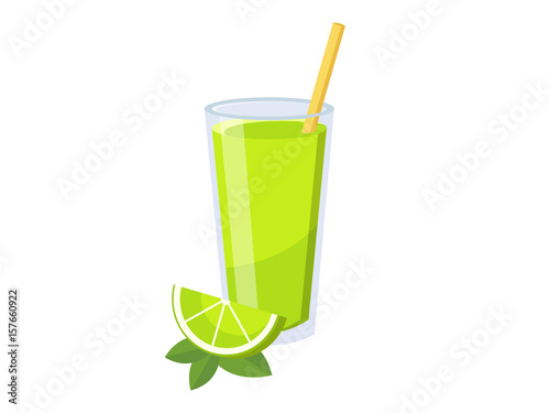 Lime Fresh juices glass icon