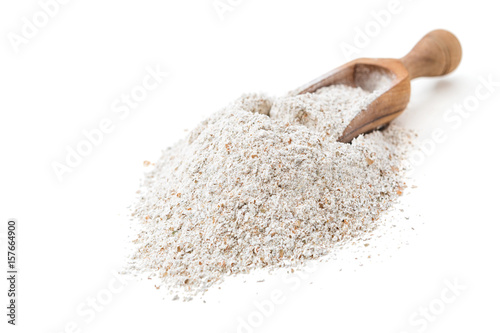 Rye flour in scoop