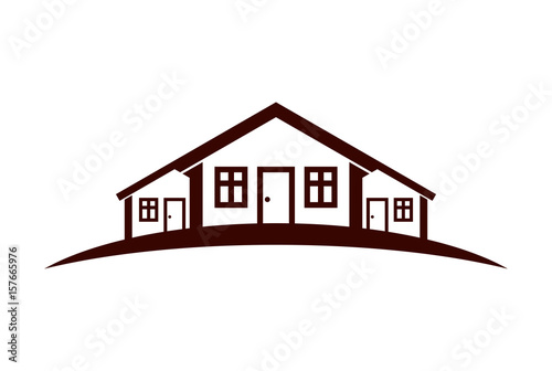 Colorful holiday houses vec...