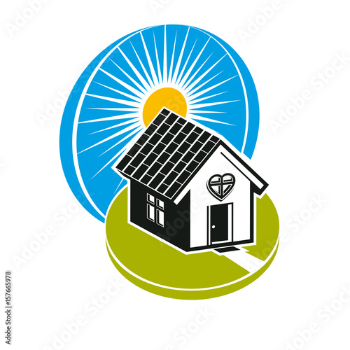 Simple house vector illustr...