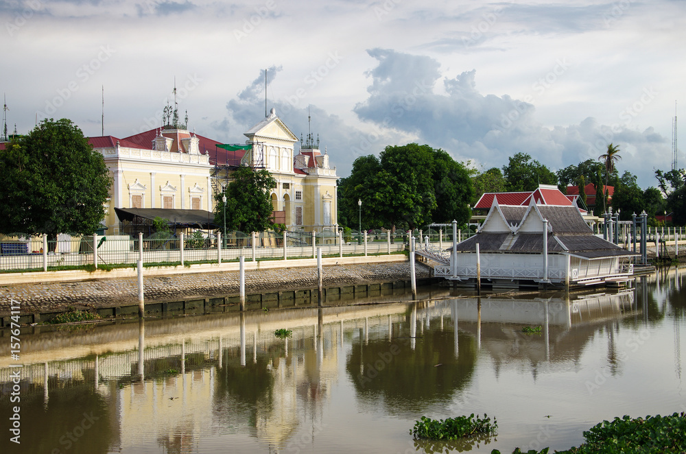 AYUTTHAYA, THAILAND - August, 2016: The Bang Pa-In Royal Palace in Thailand's Phra Nakhon Si Ayutthaya Province AYUTTHAYA, THAILAND - August, 2016: The Bang Pa-In Royal Palace in Thailand's Phra Nakhon Si Ayutthaya Province