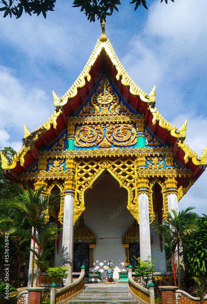 KOH CHANG, THAILAND - August, 2016: Wat Khlong Phrao on Koh Chang, Thailand