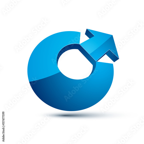3d abstract symbol with an ...