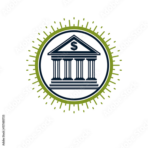 Banking conceptual logo, un...