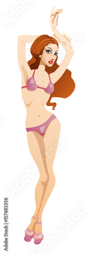 Pink Bikini Lady