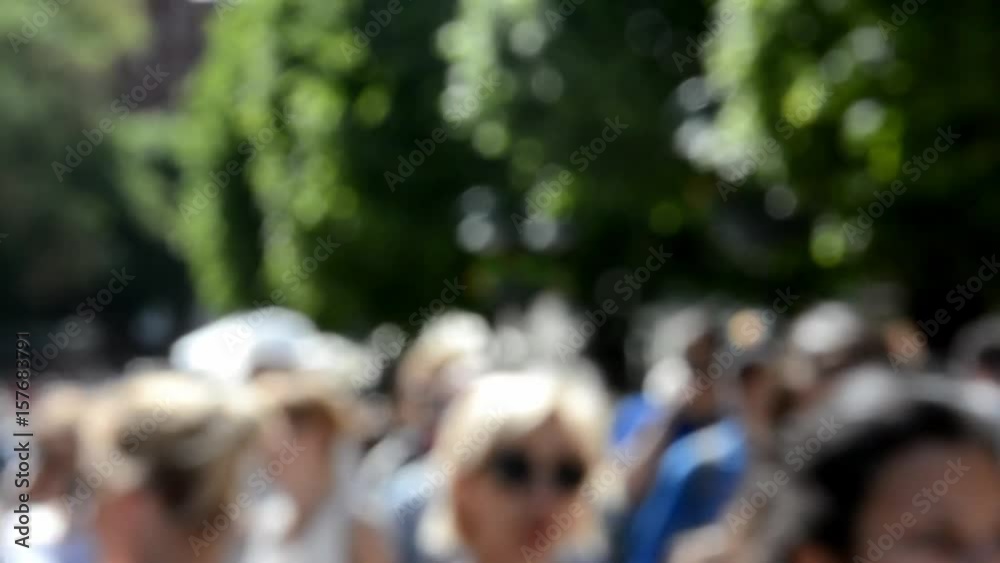 Anonymous crowd of tourists Anonymous crowd of tourists