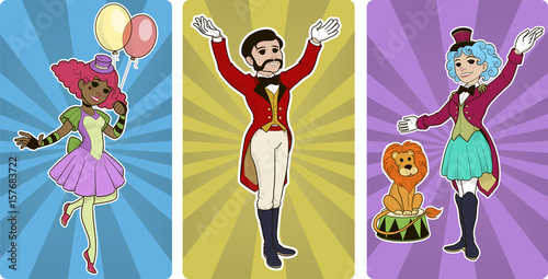 clown tamer and entertainer circus characters