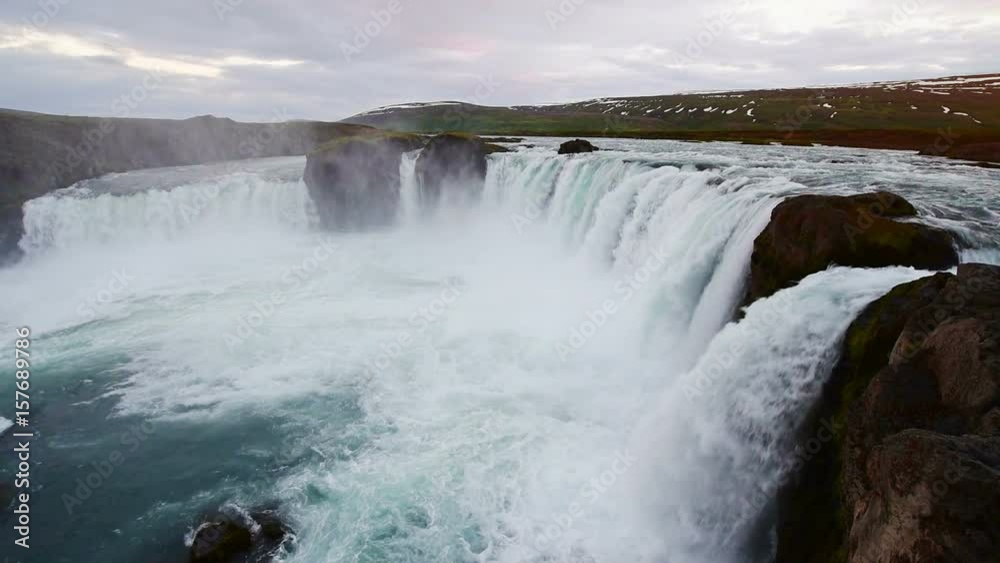 Hodafoss very beautiful Icelandic waterfall 12 meters high. It is located in the north near Lake Myvatn. Hodafoss very beautiful Icelandic waterfall 12 meters high. It is located in the north near Lake Myvatn.