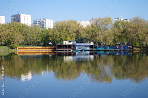 MOSCOW, RUSSIA - September 23, 2015: Housing estate in Izmaylovo, Moscow