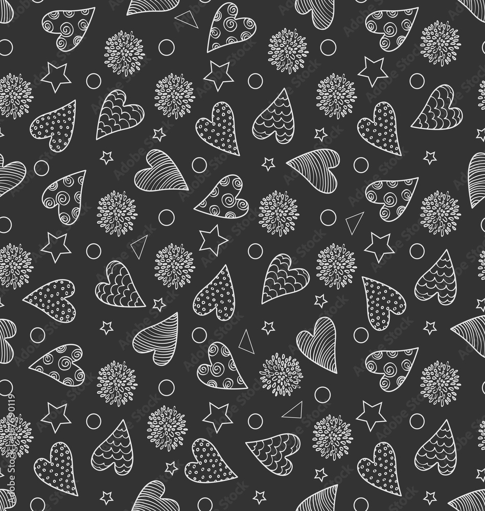 Cute Pattern with hearts Cute Pattern with hearts