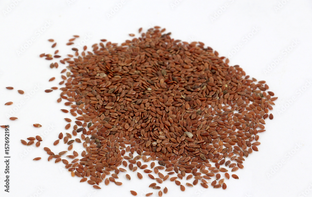 flax seeds isolated on white background flax seeds isolated on white background