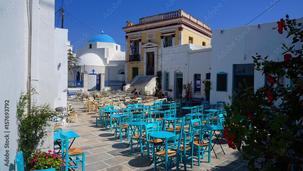 Fototapeta premium Photo of picturesque island of Serifos on a summer morning, Cyclades, Greece