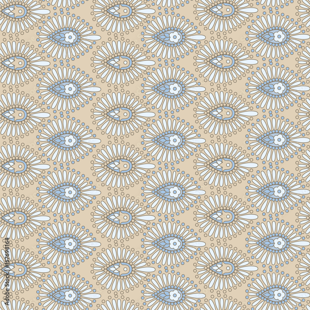 seamless pattern. Indian style vector background