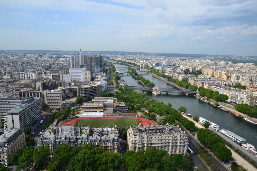 Paris - panorama from Tour Eiffel