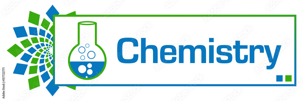 Chemistry Green Blue Circular Bar 