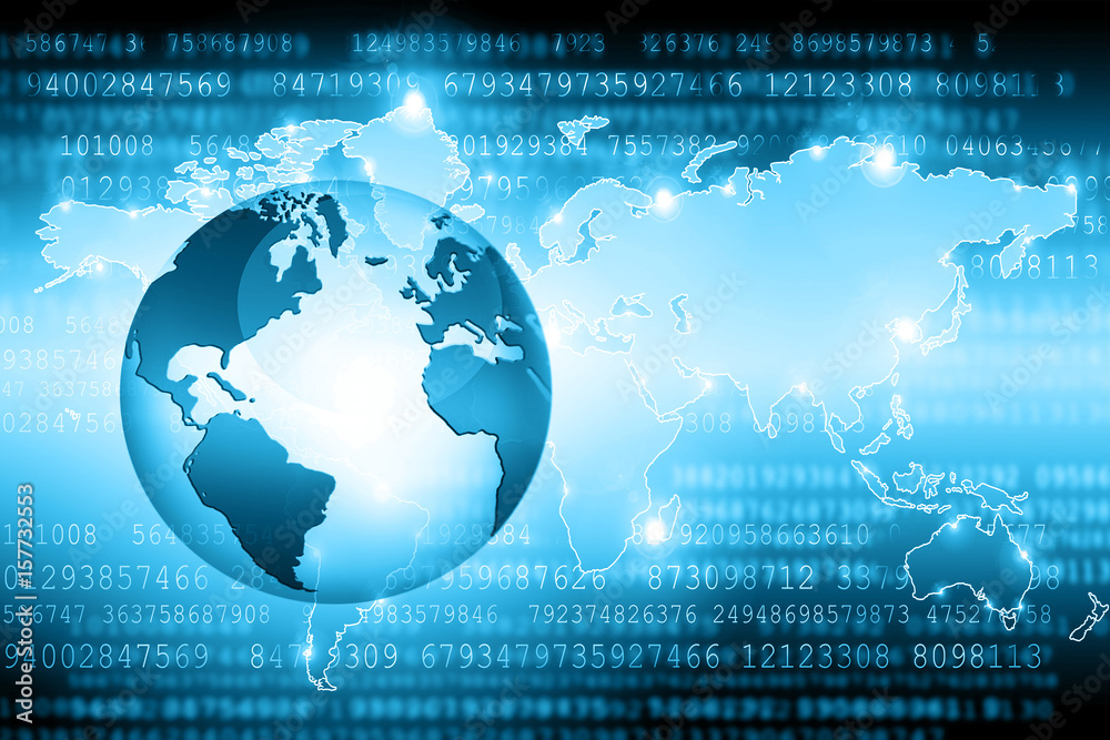 Best Internet Concept of global business. Globe, glowing lines on technological background. Wi-Fi, rays, symbols Internet, 3D illustration Best Internet Concept of global business. Globe, glowing lines on technological background. Wi-Fi, rays, symbols Internet, 3D illustration