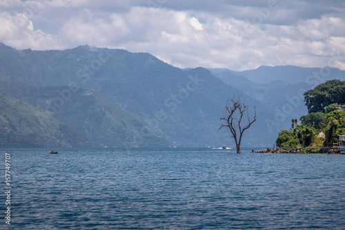 Lake Atitlan view from San Pedro La Laguna - San Pedro La Laguna, Lake Atitlan, Guatemala