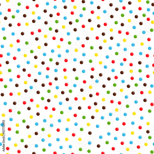 Colorful dotted seamless pattern