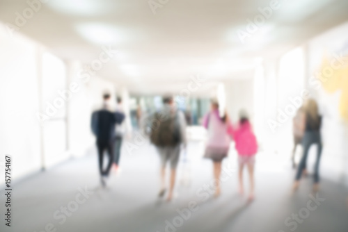 Abstract blurred image of business people traveling. use for brochure cover web design template background