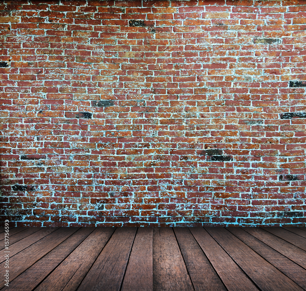 Naklejka premium Old red brick wall background