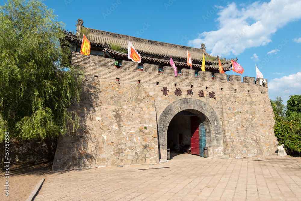 Gatehouse at Yehe Ancient City, a C16 fortified town located 30km south east of Siping, Jilin, China. The townwas the ancestral home of the Yehe Nara Tribe